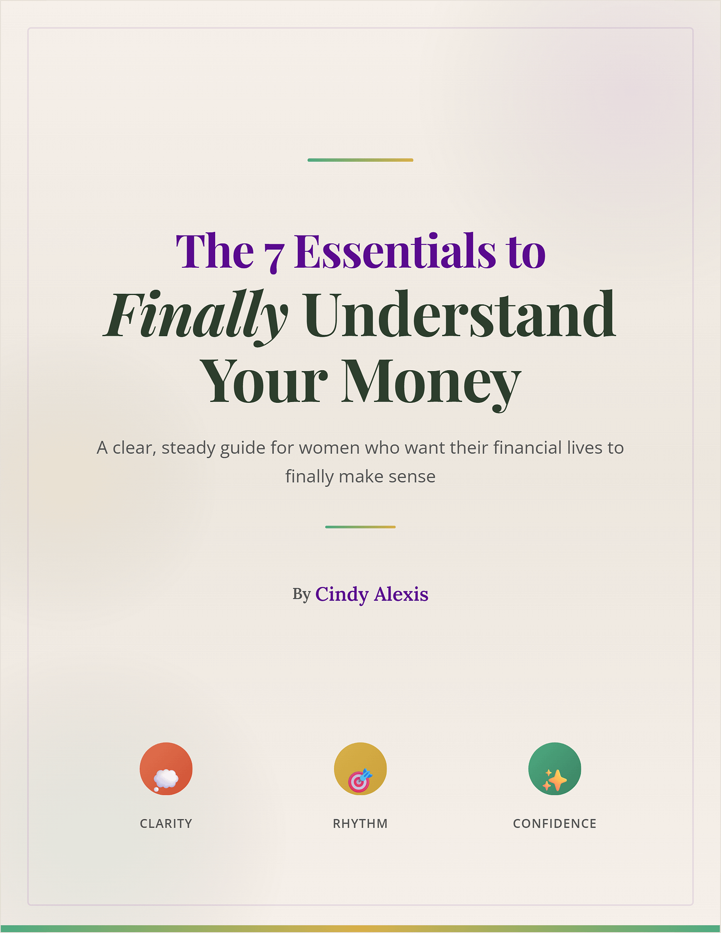 The 7 Essentials to Finally Understand Your Money